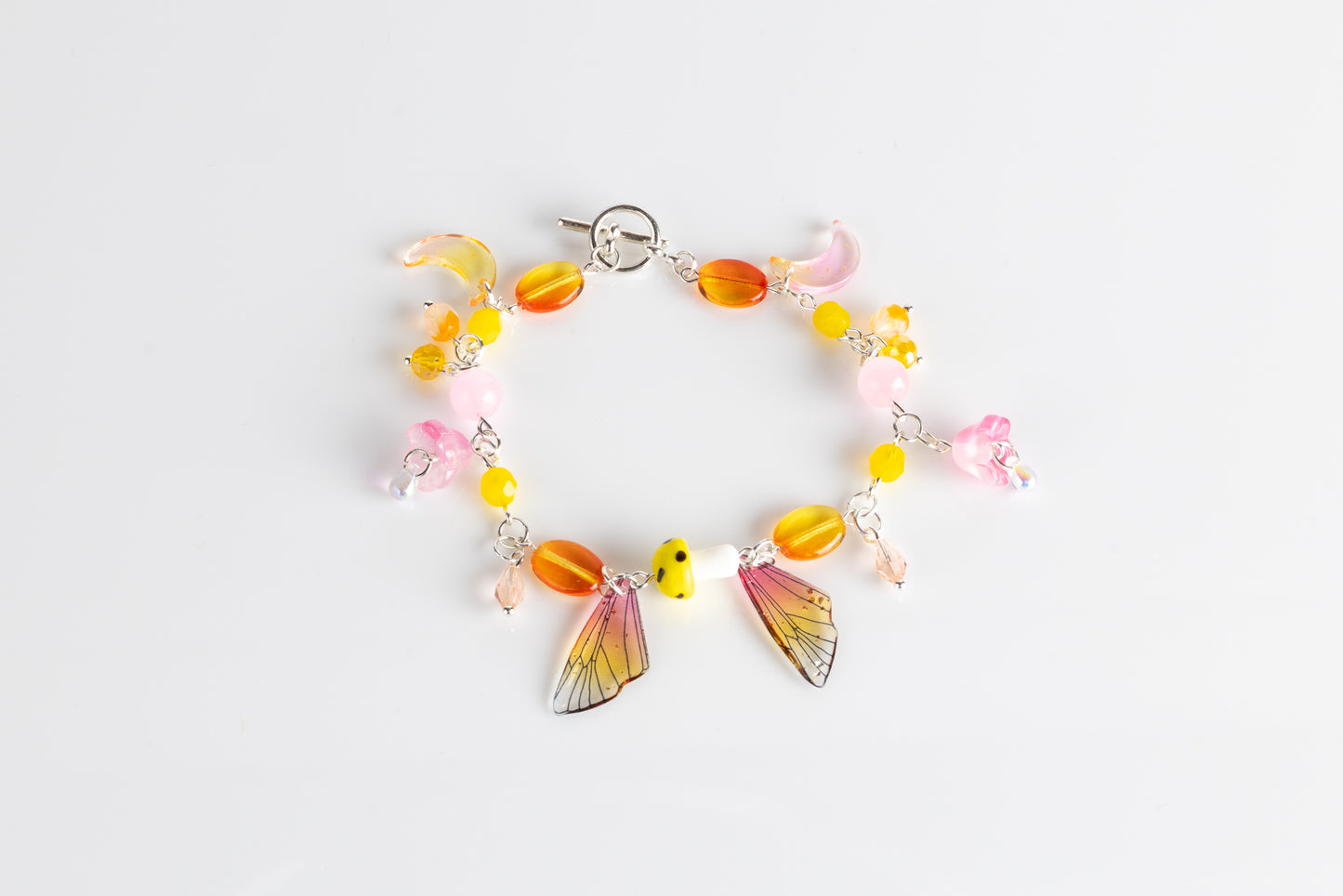 Sunset Fae Cluster Bracelet