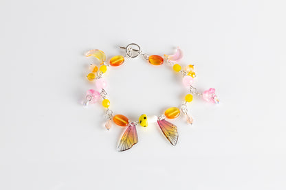 Sunset Fae Cluster Bracelet