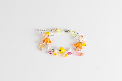 Sunset Fae Cluster Bracelet